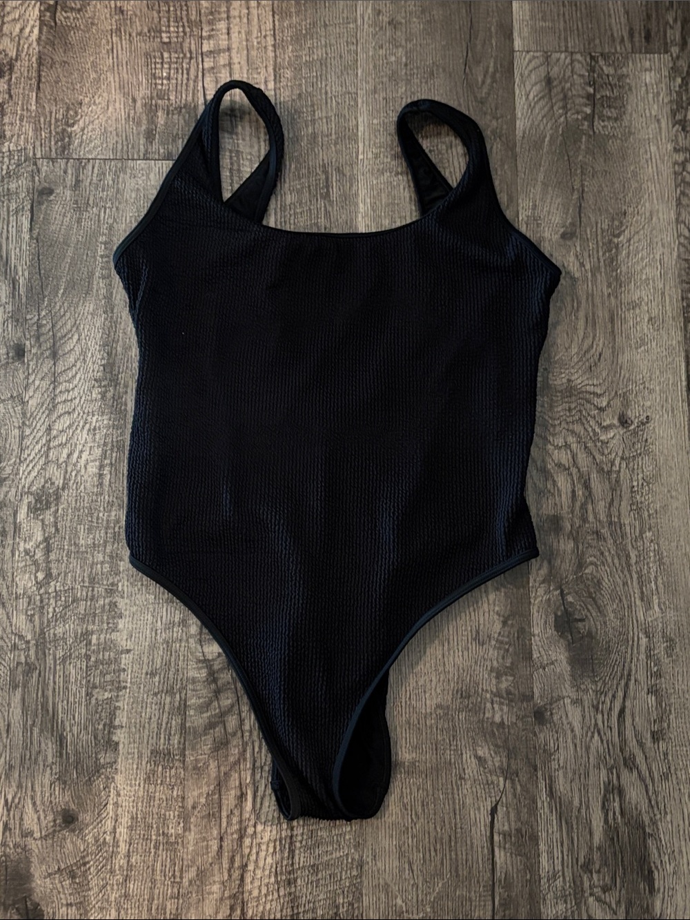 Abercrombie & Fitch One-Piece Swimsuit with Scoop Back - Black - Size XLarge